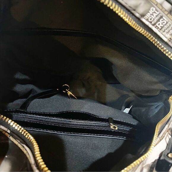 Obama Magazine Handbag Round Black/White glossy collage Purse, tote NWT - Picture 13 of 15